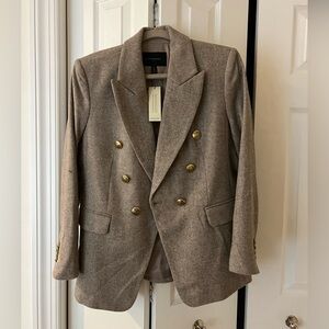 Banana Republic Brown Double-Breasted Blazer